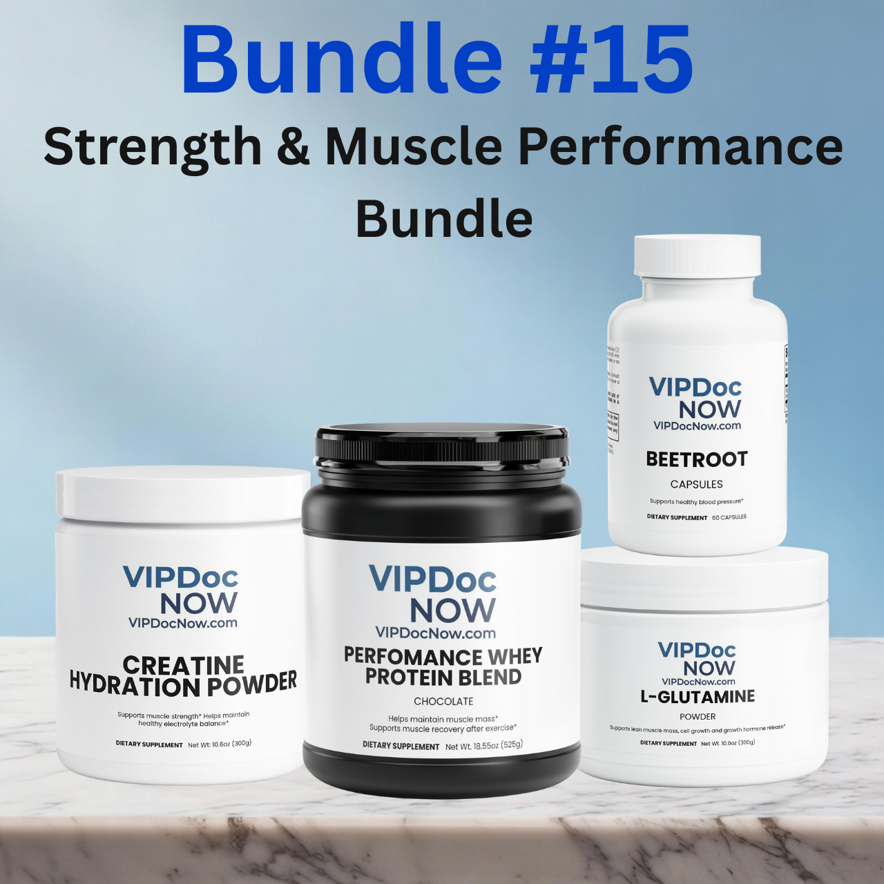 Bundle #15: Strength & Muscle Performance Chocolate Flavor
