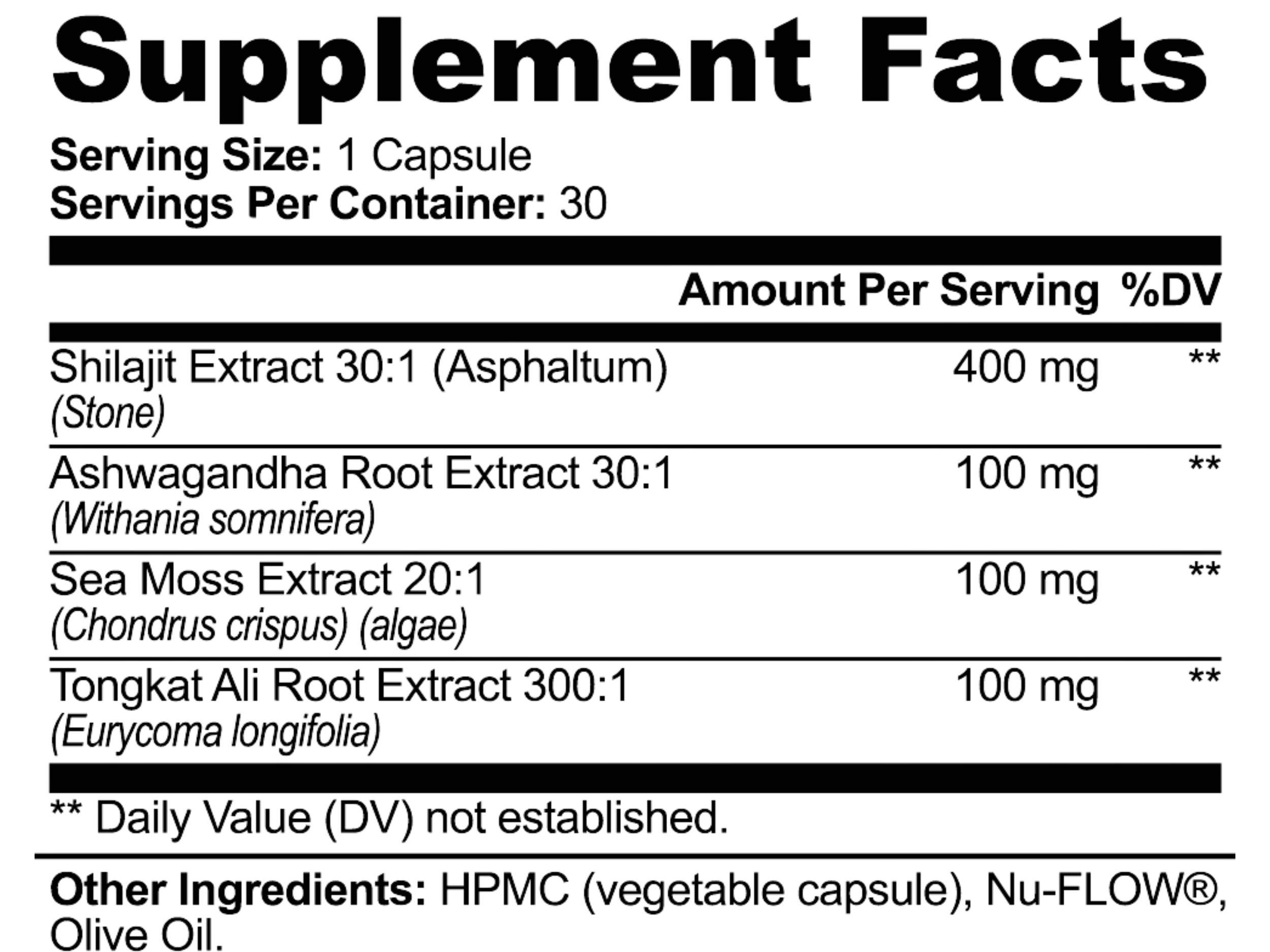 Shilajit Adaptogen Complex